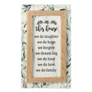 Decorative Wall Plaque with 3D Top